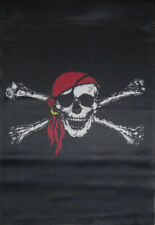 12x18 12"x18" Pirate Red Hat Bandana Double Sided Vertical Sleeve Flag Garden