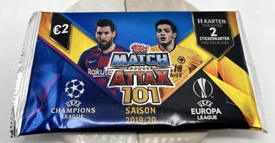 topps Match Attax 101 UEFA Champions League 2019/2020 Booster mit 11 Karten