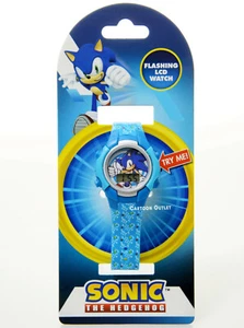 Sonic The Hedgehog Watch Kids Boys Digital Wristwatch Flashing Lights Reloj Gift - Picture 1 of 6