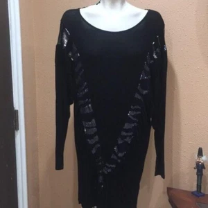 She's Haute black sequin sweater dress nwt - Bild 1 von 5