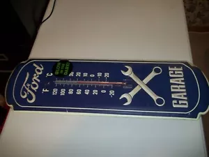Ford Garage Thermometer By Open Road Brands Brand New Glows In The Dark - Picture 1 of 10