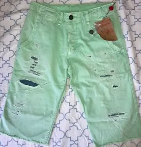PANTALONES CORTOS VINTAGE TRUE RELIGION Travis Phoenix talla 30 como nuevos nuevos - Imagen 1 de 9