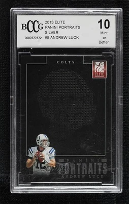 Panini Elite Portraits Silver Andrew Luck #9 2013 BCCG 10 como nuevo o mejor Foto 1 de 3