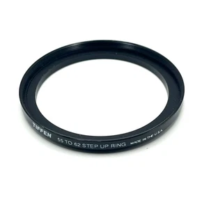 Tiffen 55mm to 62mm ring Metal adapter threaded step-up with case - Picture 1 of 3