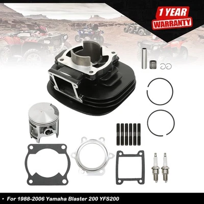 NEW For Yamaha Blaster 200 YFS200 Cylinder  Piston Gasket Top End Kit 1988-2006 Foto 1 de 4