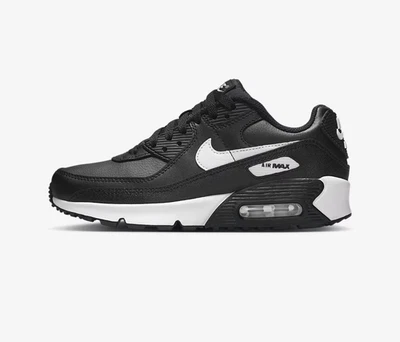 NIKE AIR MAX 90 LTR (GS) Zapatos Juveniles Negro/Blanco-Negro CD6864 010 4.5 Juventud Foto 1 de 4