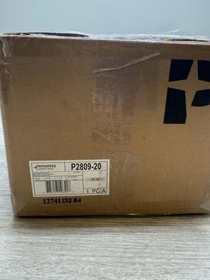 Progress Lighting P2809-20 Bronze 2-Light Bath Bar w/19” Cylinder Shades *READ* - Image 1 of 4