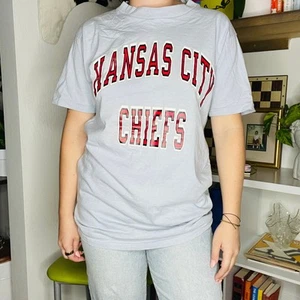 T-shirt vintage anni 70 Champion Kansas City Chiefs Spellout NFL SS - Foto 1 di 4