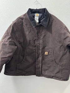 Vintage Carhartt Herren 5XL J22 DKB Duck Cloth Jacke Stepp gefüttert selten - Bild 1 von 13
