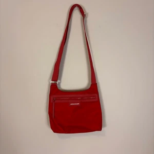 Longchamp Red Nylon Crossbody Purse - Picture 1 of 6