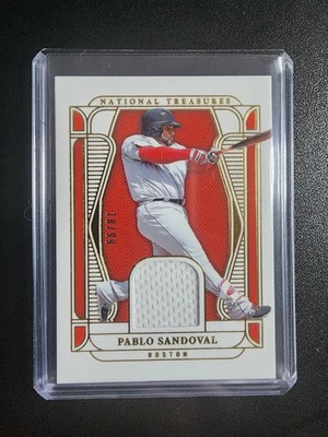 PABLO SANDOVAL 2025 Panini National Treasures Baseball #18/99 PARCHE JUEGO USADO Foto 1 de 2