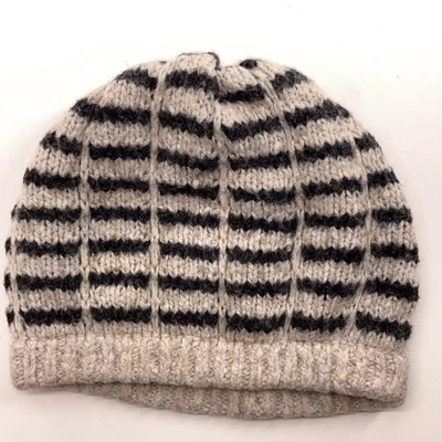 Royal Robbins Mezcla Algodón Gris Línea Patter Redondo Invierno Tejido Gorra Foto 1 de 4
