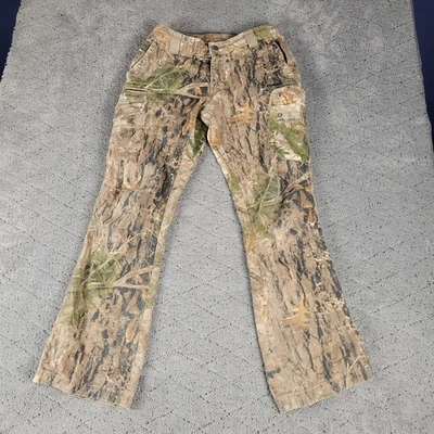 Calça Cabelas Feminina 4 Camuflagem Carga Zonz Florestas Bootcut Caça Acampamento Caminhadas - Imagem 1 de 4
