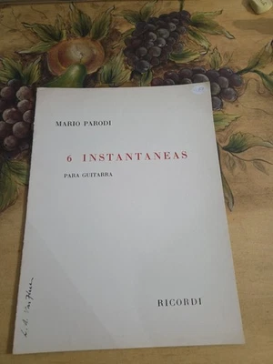 Mario Parodi 6 Instantaneas Для Классической Гитары Чрезвычайно Редкие Нотные Ноты - Изображение 1 из 4