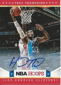 2012-13 Panini Hoops Trey Thompkins AUTO RC Clippers EuroLeage Real Madrid - Foto 1 di 2