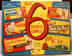 Big 6 Sports Games © 1958, Gardener, Mickey Mantle's Big League Baseball - Imagen 1 de 15