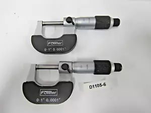 Micrómetro mecánico exterior Fowler 52-229-201-0 0-1" con trinquete de precio reducido dwr - Imagen 1 de 4