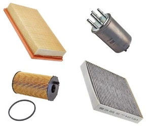 Kit de servicio de filtro para Jaguar XF 2.7D X250 Mann aire aceite cabina combustible polen carbono - Imagen 1 de 6