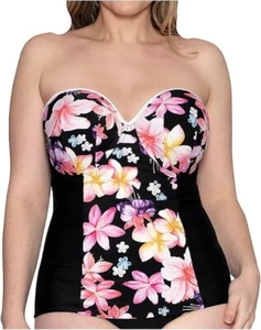Curvy Kate Standard Tropicana Bandeau Tankini Top Swimsuit UK Size 34G US 34I - Picture 1 of 5