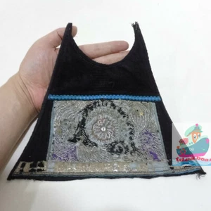21x23cm Chinese minority Women's hand embroidery Old Embossed Embroidery - Picture 1 of 8