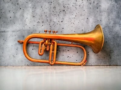 Antike Couesnon & Cie Trompete Fournisseurs de l‘armee Paris 1900 Membre du Jury - Bild 1 von 4