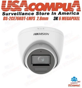 HIKVISION 5MP TURRET CAMERA DS-2CE76K0T-LMFS 3K Dual Light Audio 2.8mm - Picture 1 of 6
