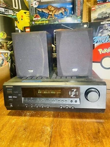 ONKYO HT-R340 7.1 Surround Sound Audio Video Stereo Receiver 2 SPEAKERS SKM-100 - Picture 1 of 11