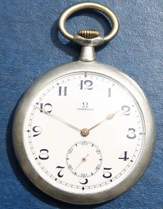Omega Silver Pocket Watch Grand Prix Paris 1900 , Swiss Made Very Rare. - Picture 1 of 24