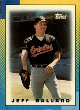 1990 Topps Mini Leaders Baltimore Orioles Baseball Card #1 Jeff Ballard