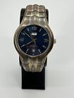 Puritan by Advance Day Date Navy Blue Dial Gold  Numbers NEW BATTERY (A1)