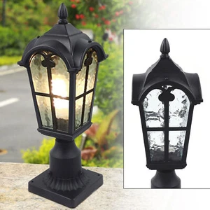 Post Pole Light Electric Exterior Lamp Post Light Driveway Outdoor Yard Garden ! - Picture 1 of 12