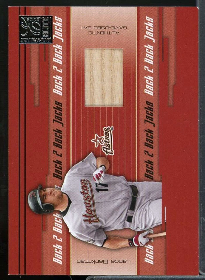 Lance Berkman Card 2005 Donruss Elite Back 2 Back Jacks #19  - Image 1 of 2