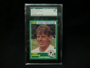 1989 SCORE TROY AIKMAN ROOKIE #270 - SGC 96 - MINT ROOKIE - RARE🔥🔥 - Picture 1 of 6