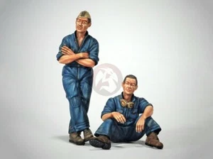 Modelo Victoria 1/35 tripulación de tanque italiana en reposo petroleros de la Segunda Guerra Mundial en reposo (2 figuras) 4032 - Imagen 1 de 1