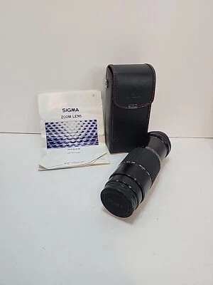 SIGMA Zoom K III 1:3.5-4.5 f = 75~210mm With Case Filter Lens Hood Made In Japan - Image 1 of 4