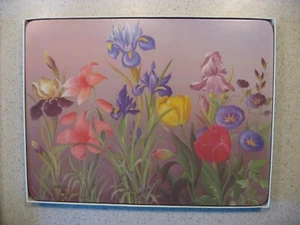 Pimpernel De Luxe Set of 4 Frieze Floral Cork Backed Placemats 12"L x 9"W - Picture 1 of 9