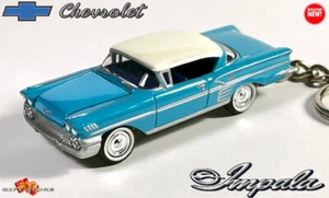 ๐ ๐ RARE KEYCHAIN 58 BLUE CHEVY BEL AIR IMPALA CUSTOM Ltd Ed. ๐GREAT GIFT๐๐ - Picture 1 of 20