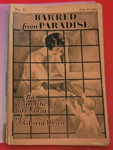 THE DRAMATIC LOVE STORY OF GLORIA DEAN “BARRED FROM PARADISE”1930 7 Copies - Foto 1 di 7