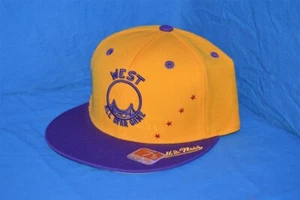 NEU NBA ALL STAR WEST GOLDEN STATE MITCHELL & NESS GELB LILA KAPPE MÜTZE 6 7/8 - Bild 1 von 4