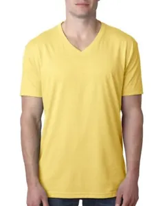 Next Level Apparel 6240 Mens Short Sleeve 4.3 oz. CVC Stylish V-Neck T-Shirt - Picture 1 of 11