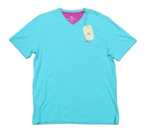 Tommy Bahama Men's River Blue New Bali Skyline V-Neck Pocket T-Shirt - Picture 1 of 3