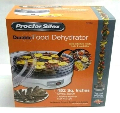 Proctor Silex Plastic Food Dehydrator Machine with 4 Tray (White, 32120) - Bild 1 von 4