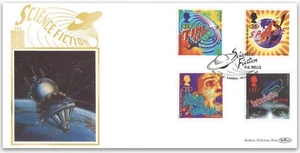 1995 Science Fiction Gold 500 (107) FDC Star Road London SHS 22ct HG Wells LE - Picture 1 of 5