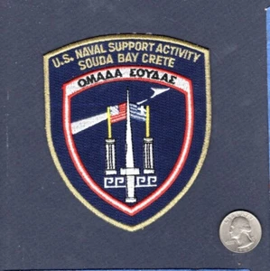 NSA Naval Support Activity SOUDA BAY CRETE US Navy Base Squadron Jacket Patch - Picture 1 of 1