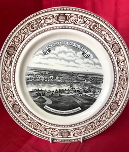 Adams Potteries Plate Old English Staffordshire Ware 1000 Islands Bridge - Picture 1 of 7