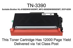 Toner Cartridge Compatible With Brother TN-3390 DCP-8110DN DCP-8250DN HL-5440D - Picture 1 of 2