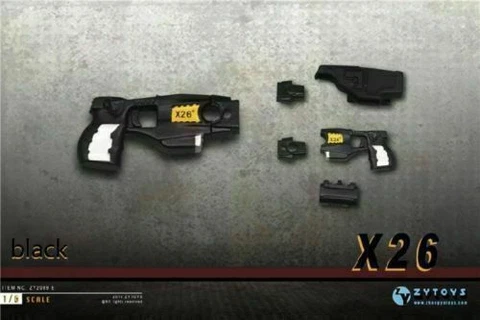 ZY TOYS 1/6 Gun Model Plastic Pistol DIY Assembled Taser X26 Stun Weapon Toy Cover