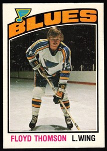 1976-77 OPC O-Pee-Chee Set Break NR-MINT Floyd Thomson St. Louis Blues #356