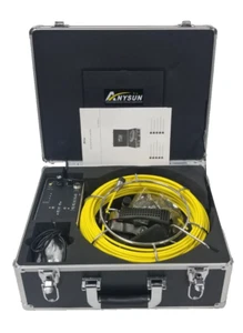 Sewer Camera Snake Cam Include DVR Video Pipe Inspection Equipment 7In LCD 100ft - Picture 1 of 7