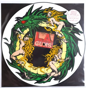 NM/NM L.A. Guns Some Lie 4 For Love 12" VINYL Picture Disc n Roses Motley Crue - Foto 1 di 2